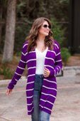 PREORDER-Amber Lightweight Striped Cardigan