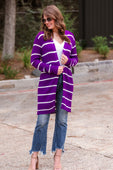 PREORDER-Amber Lightweight Striped Cardigan