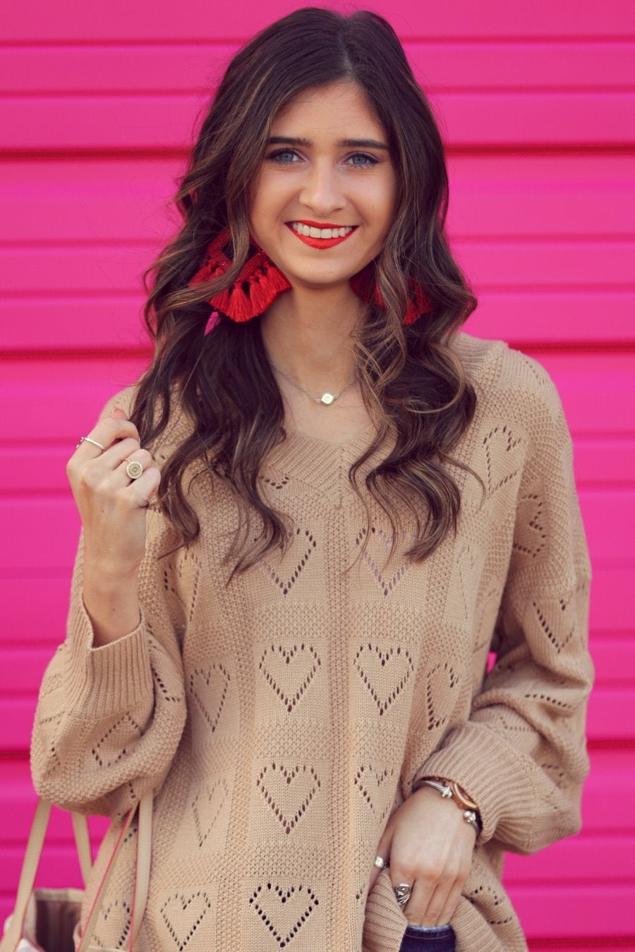 Be Mine Cut Out Heart Sweater