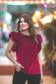 PREORDER-Classically Chic Velvet Top