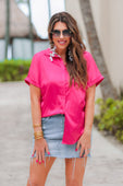 PREORDER-Danica Button Up Top