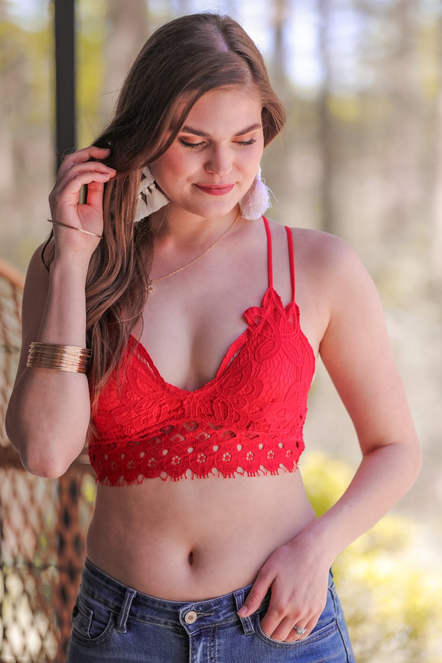 Ella Lace Scalloped Bralette