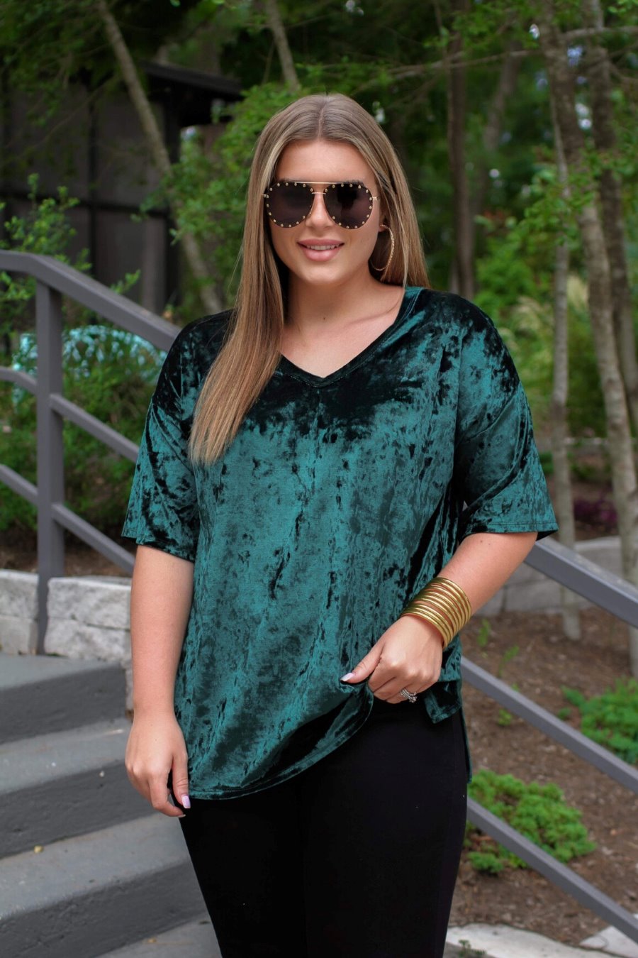 Classically Chic Velvet Top by Jess Lea Boutique