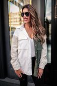PREORDER-Gabby Color Block Shacket