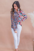 PREORDER-Gigi Floral Button Up Top
