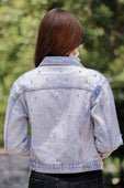 PREORDER-Glimpse Of Glamour Rhinestone Denim Jacket