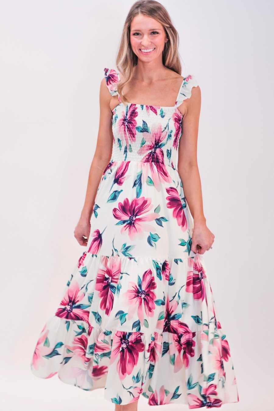 PREORDER-Hamptons Summer Floral Maxi Dress