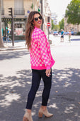 PREORDER-Reality Check Checkered Cardigan
