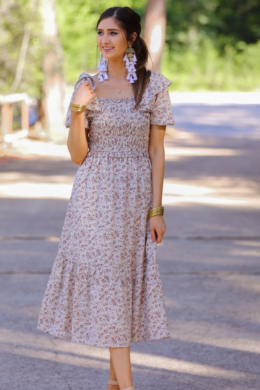 Rosemary Floral Midi Dress Rosemary Floral Midi Dress