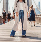 PREORDER-Running On Coffee Long Knit Cardigan