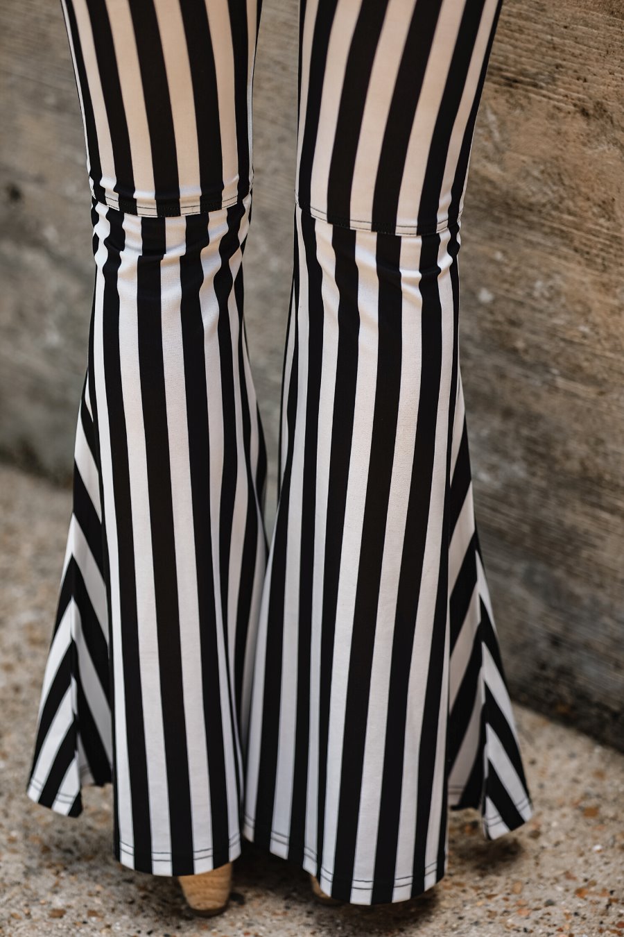 Britney Striped Girls Bell Bottom Flare Pants