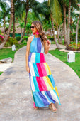 Summer Joy Colorblock Maxi Dress - Jess Lea Boutique
