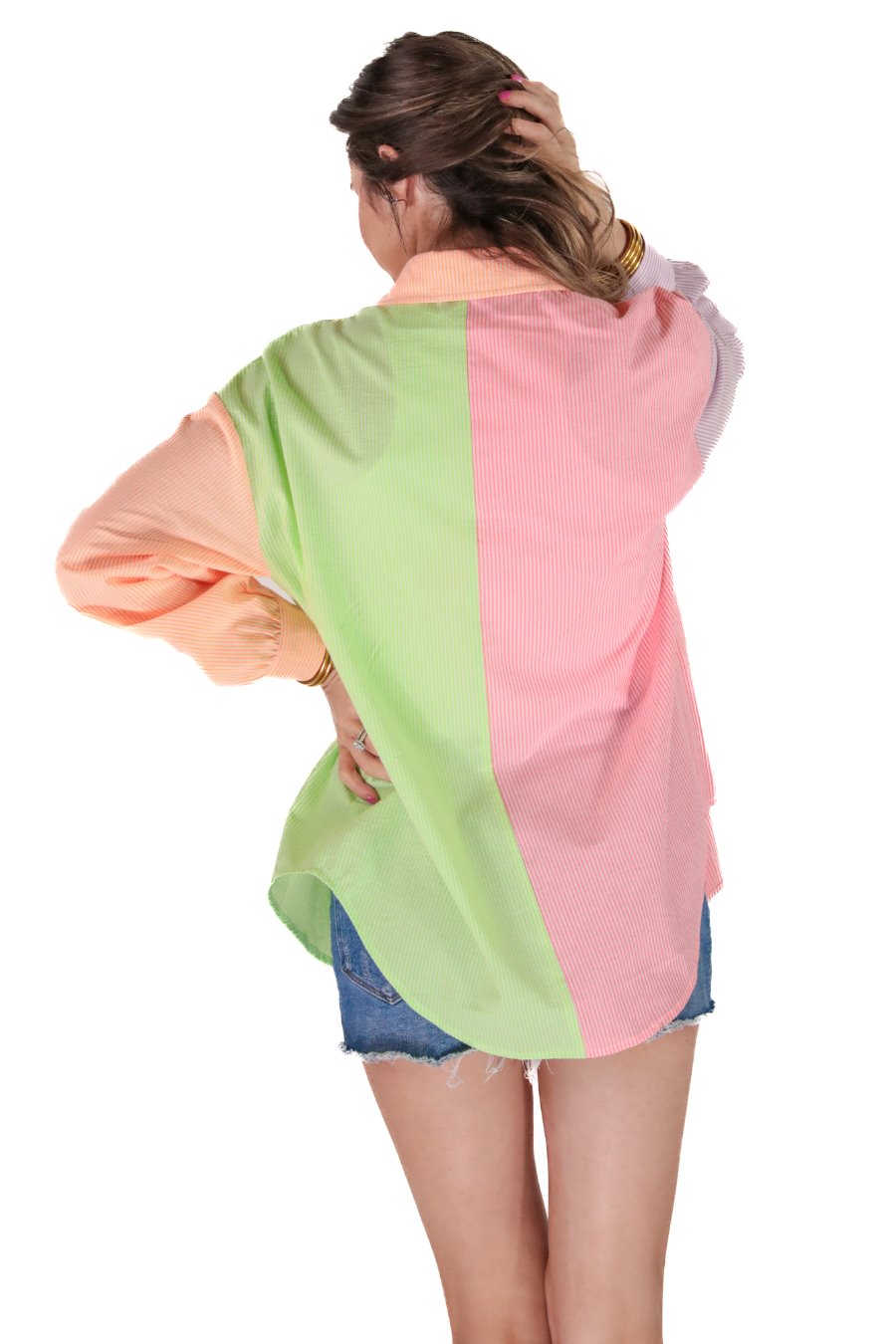 PREORDER-Tour The Town Color Block Top
