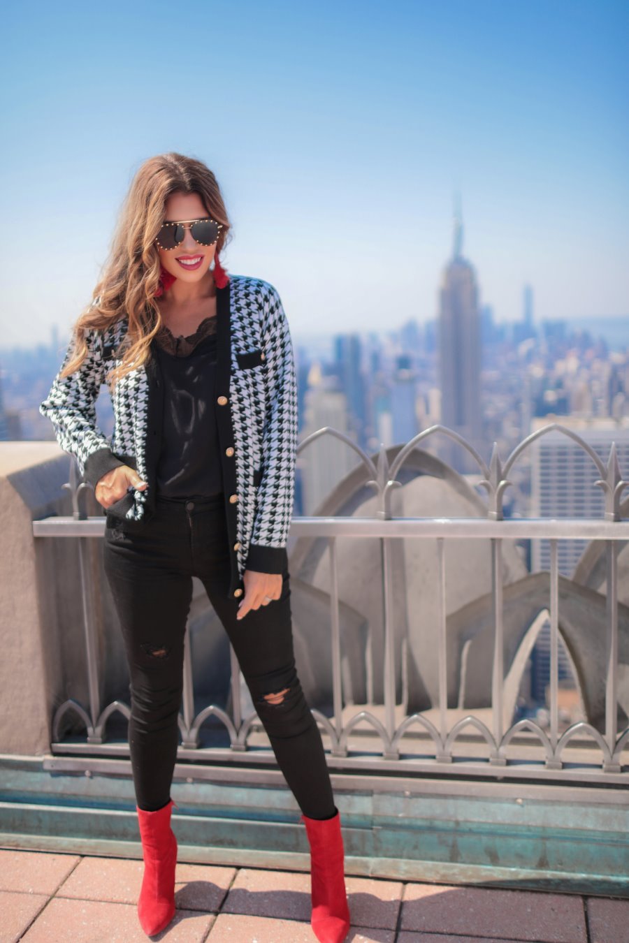 Uptown Girl Houndstooth Jacket