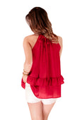 PREORDER-Zoey Ruffle Halter Top