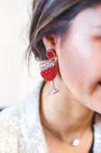 Raise Your Glass Earrings - Jess Lea Boutique