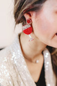 Raise Your Glass Earrings - Jess Lea Boutique