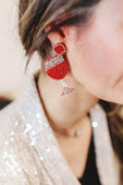 Raise Your Glass Earrings - Jess Lea Boutique
