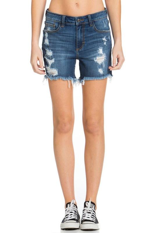 Reese Distressed Jean Shorts