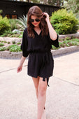 Rumor Has It Romper - Jess Lea Boutique