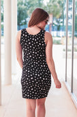 Samantha Spotted Bodycon Midi Dress - Jess Lea Boutique
