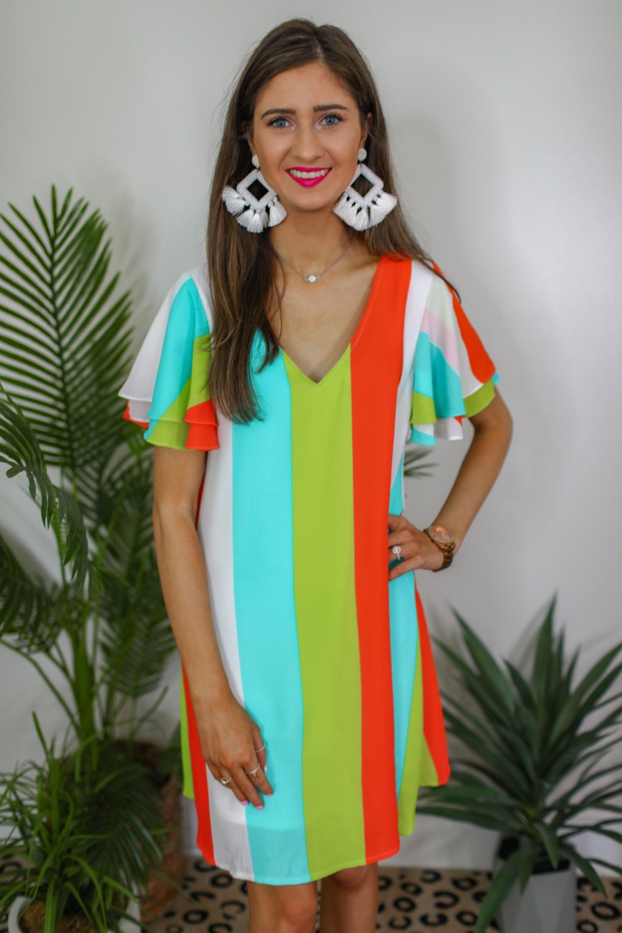 Seaside Striped Dress - Jess Lea Boutique