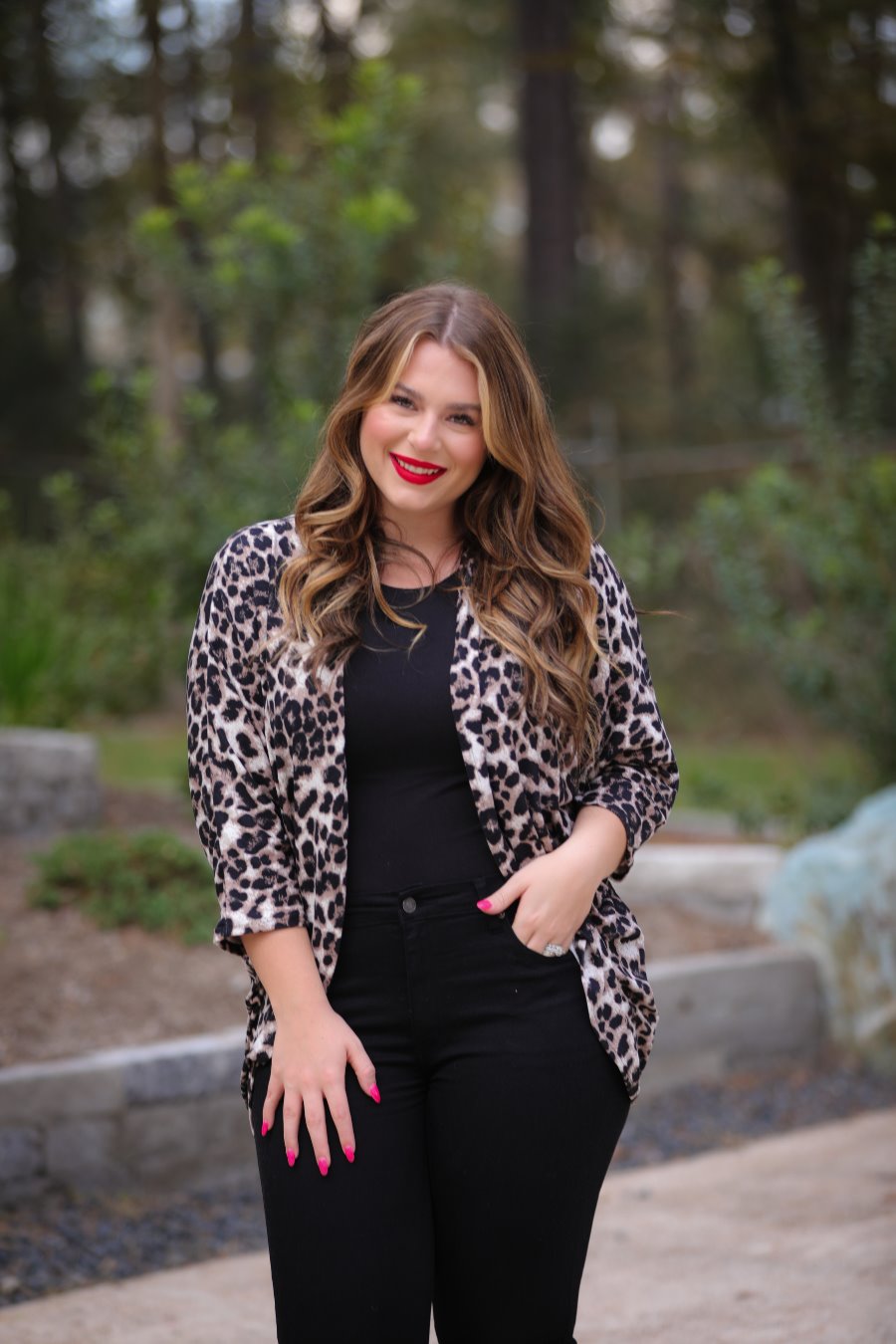 Plus size on sale leopard cardigan