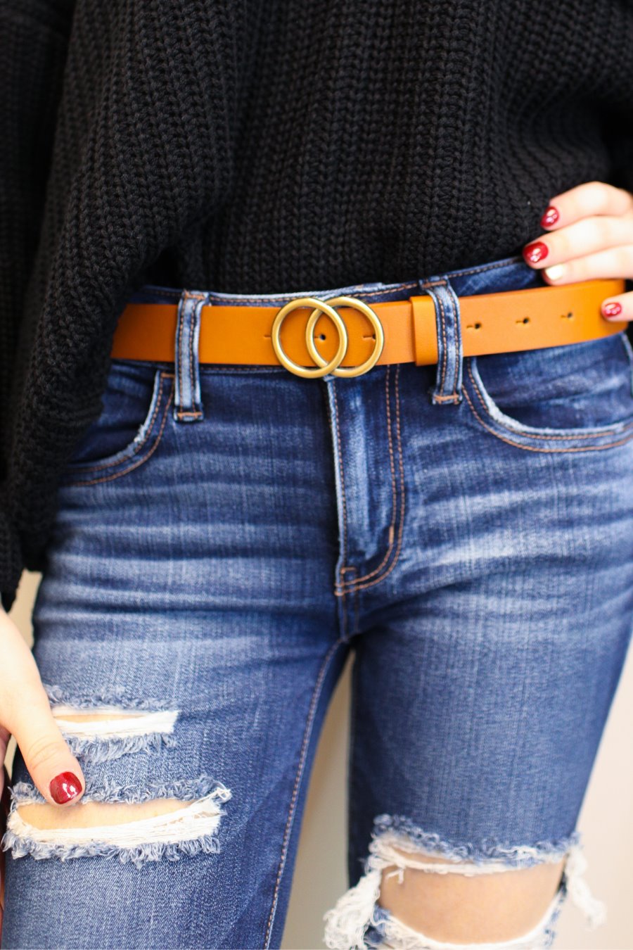 Double O-Ring Belt, Gucci Belt Style For Women