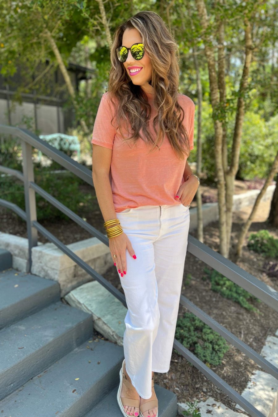 Sun Baked Vintage Wash Tee - Jess Lea Boutique