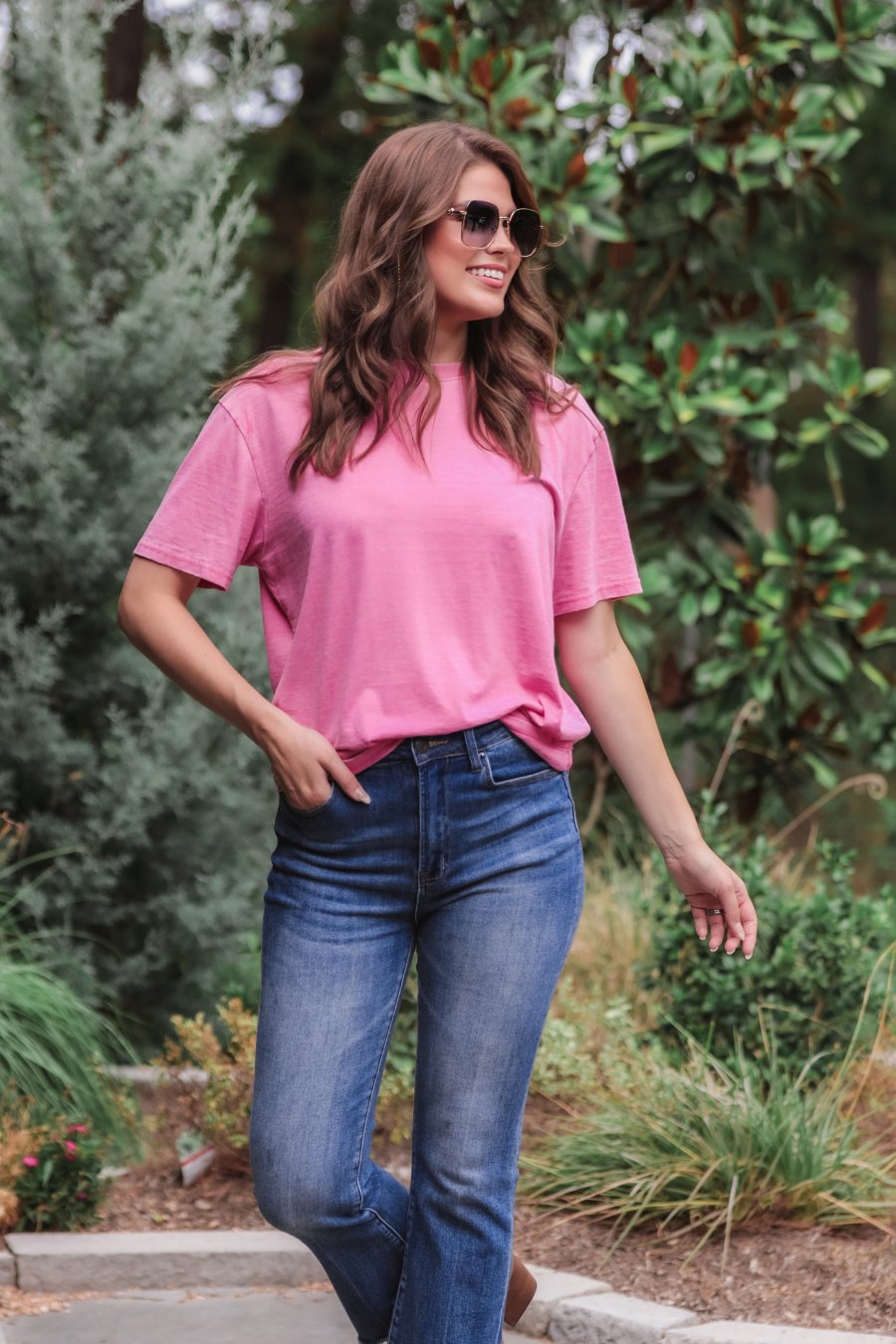 Sun Baked Vintage Wash Tee - Jess Lea Boutique