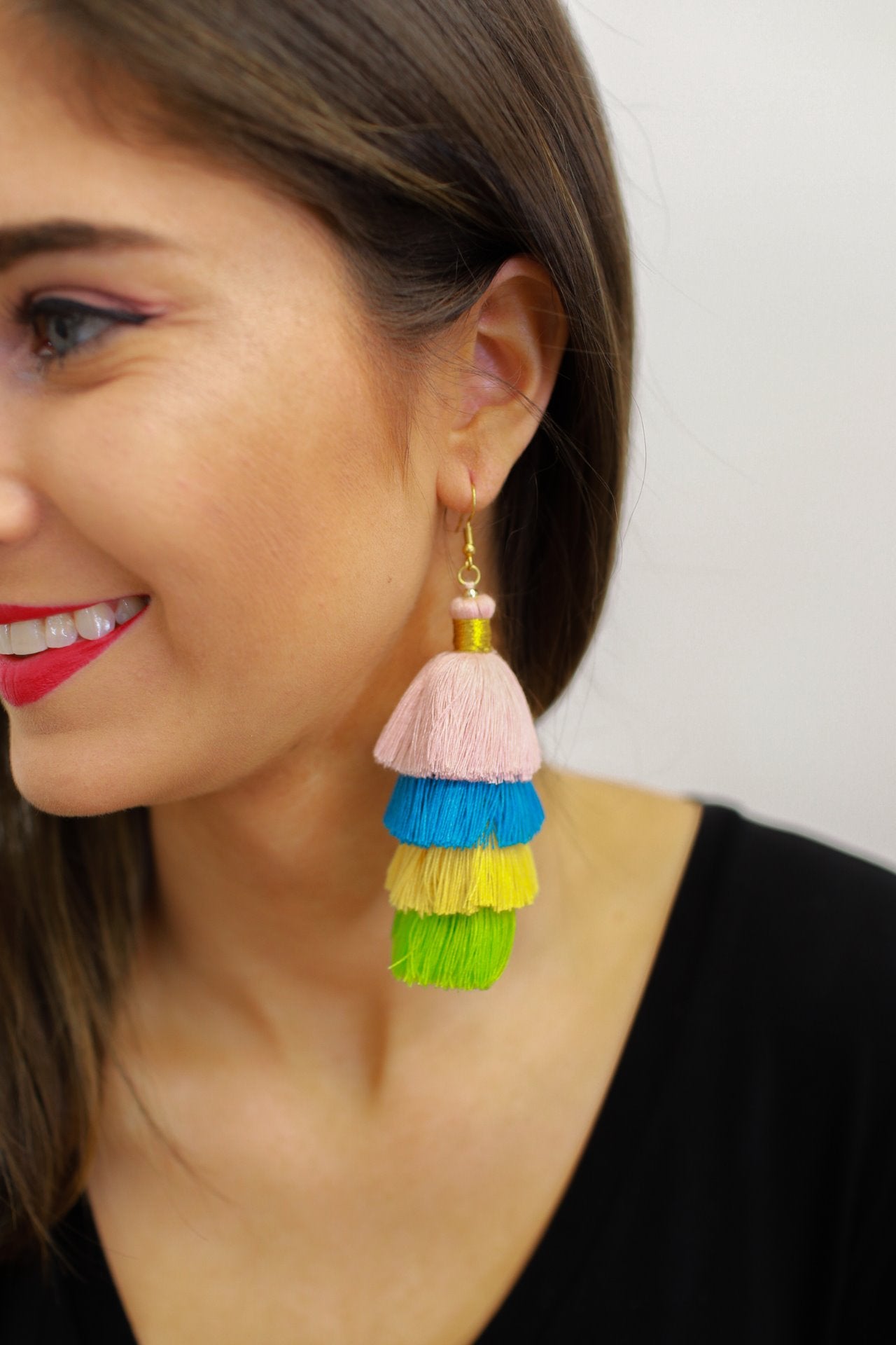 Sweet Sorbet Tassel Earrings - Jess Lea Boutique