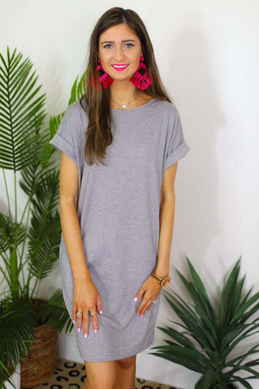 Tara Pocket T-Shirt Dress - Jess Lea Boutique