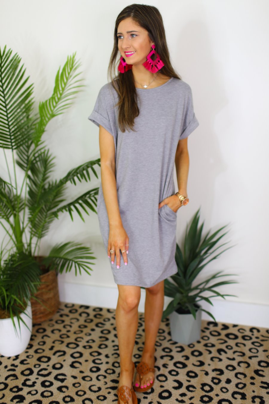 Tara Pocket T-Shirt Dress - Jess Lea Boutique