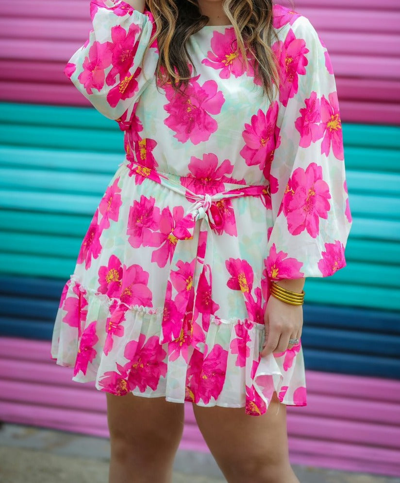 Tulum Travels Floral Dress - Jess Lea Boutique