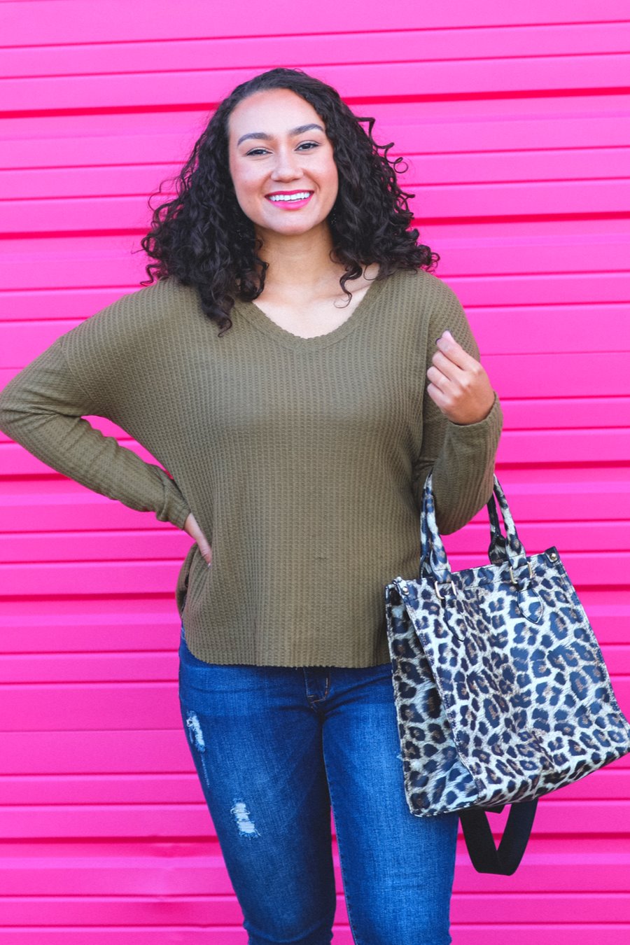Wendy Everyday Waffle Top - Jess Lea Boutique