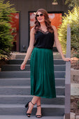 Zoey Pleated Midi Skirt - Jess Lea Boutique