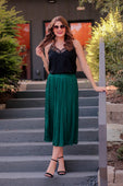 Zoey Pleated Midi Skirt - Jess Lea Boutique